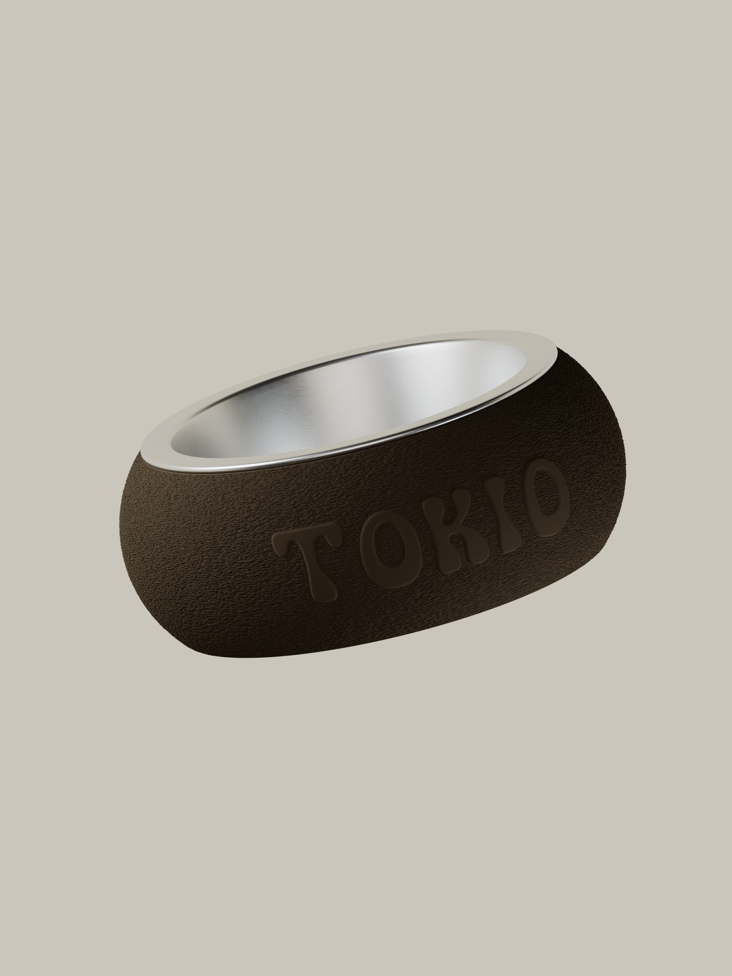 Personalizowana miska z imieniem dla psa i kota STONE – 450 ml